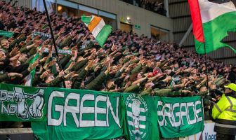 Celtic supporters at For Park.