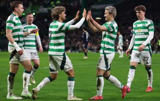 Daizen Maeda celebrates with Jota