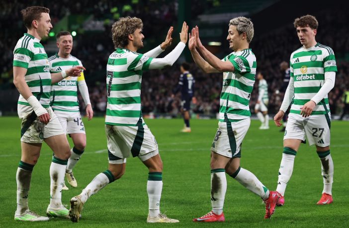 Daizen Maeda celebrates with Jota