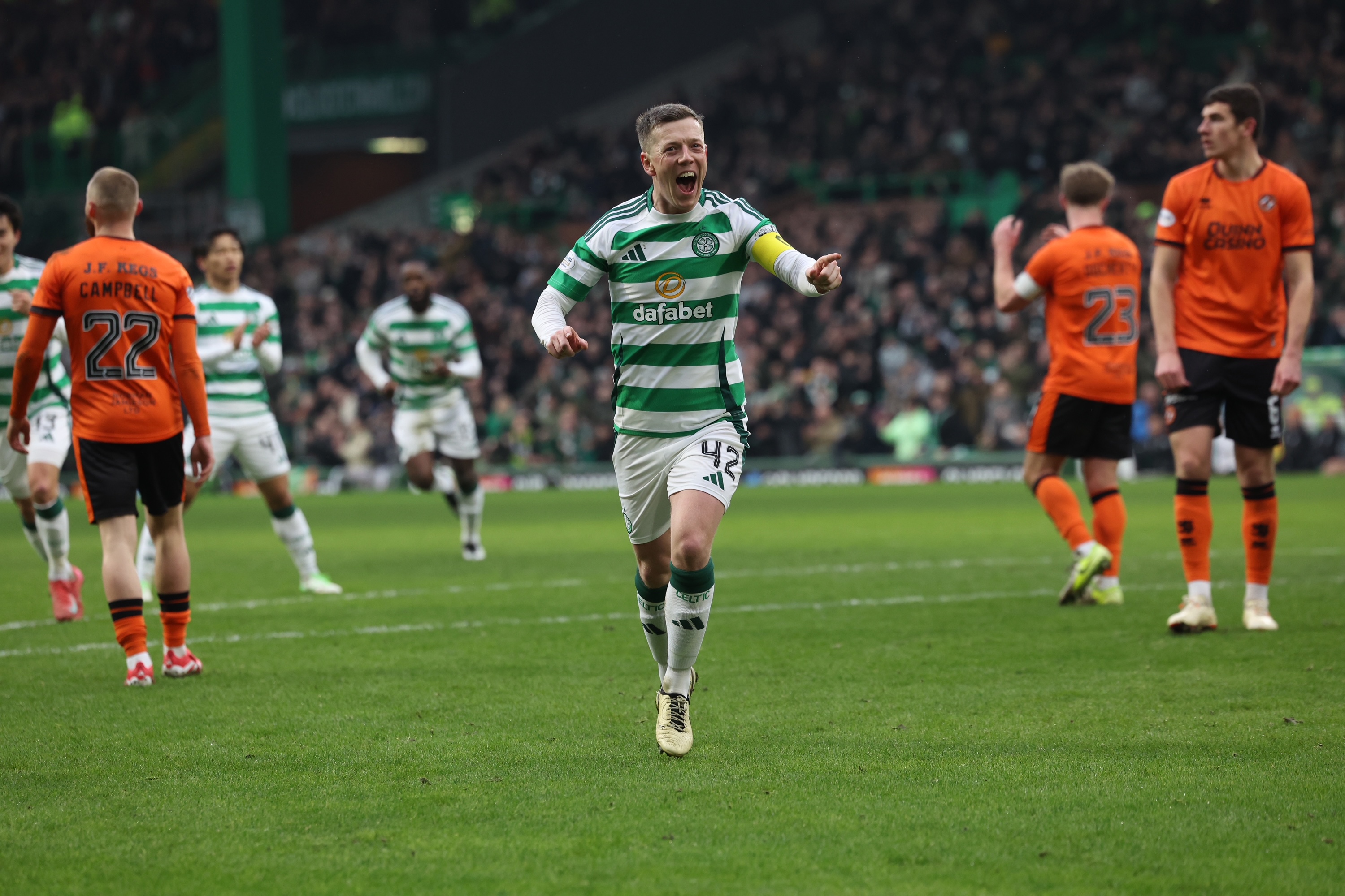Callum McGregor celebrates