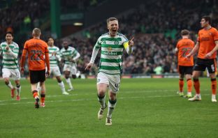 Callum McGregor celebrates