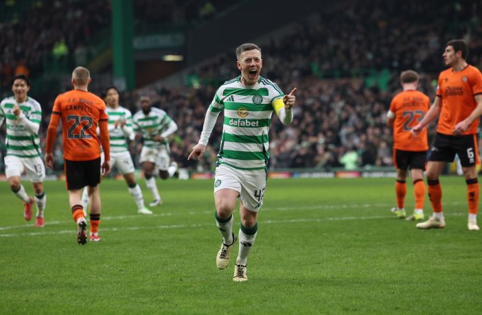 Callum McGregor celebrates