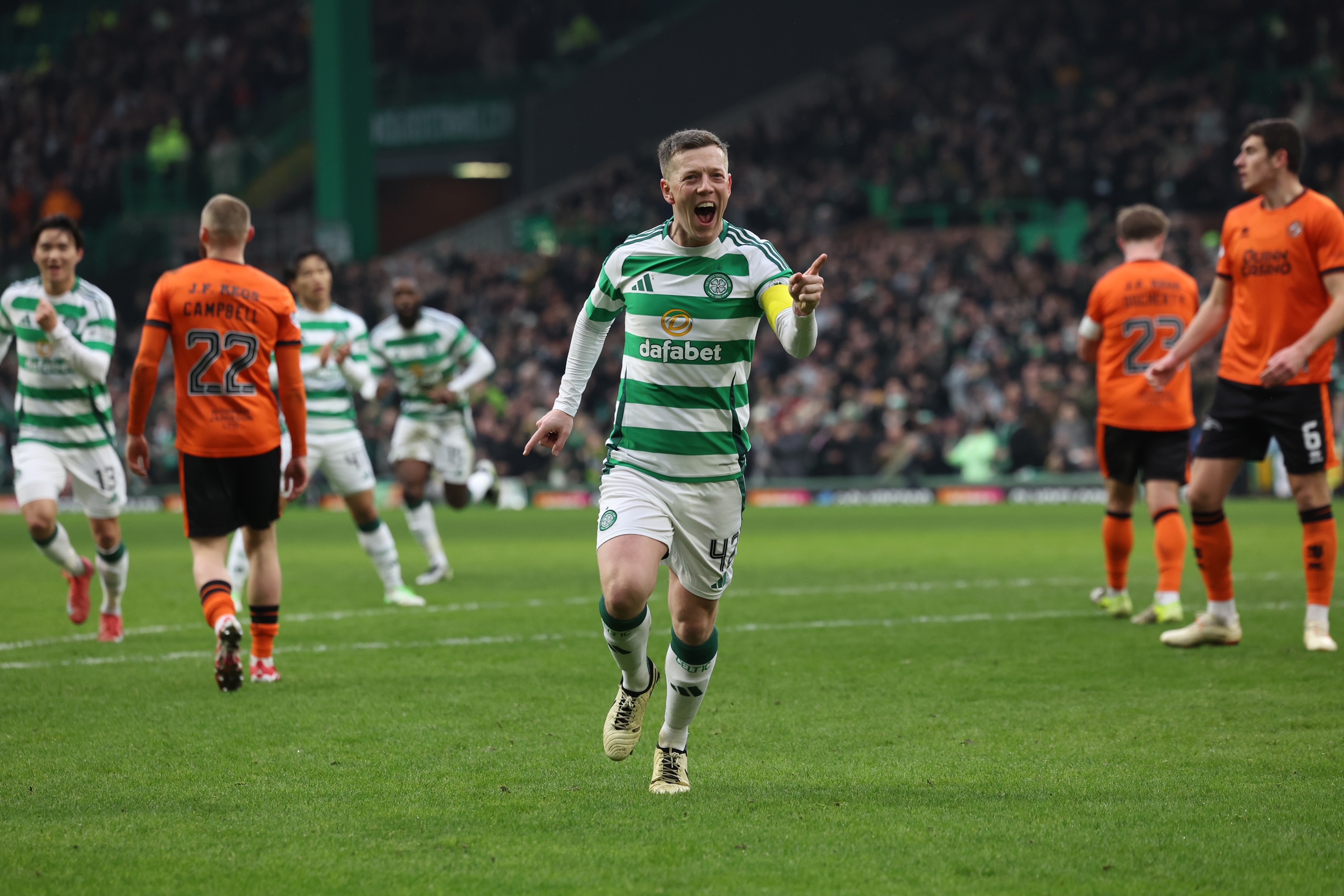 Callum McGregor celebrates