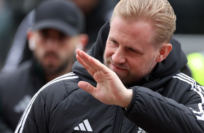 Kasper Schmeichel arrives