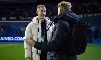 Joe Hart with Peter Schmeichel