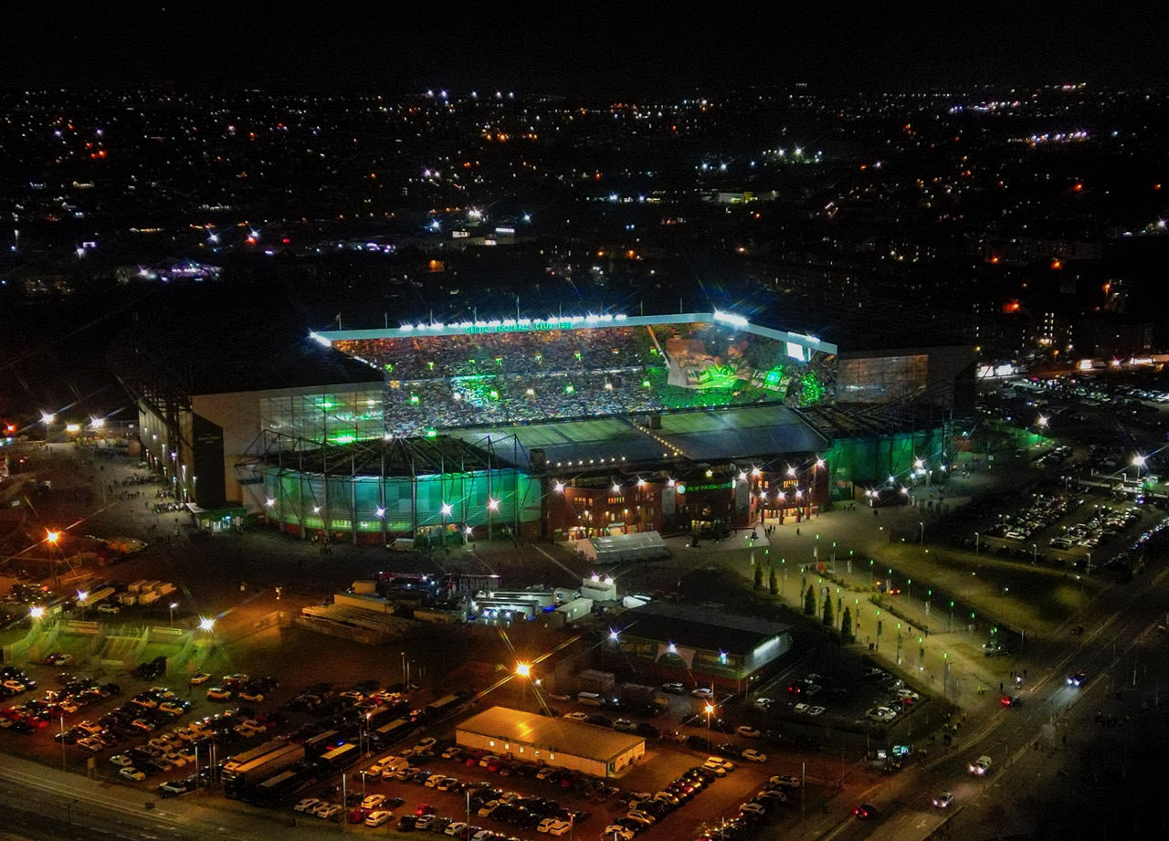 Celtic Park from the Sky