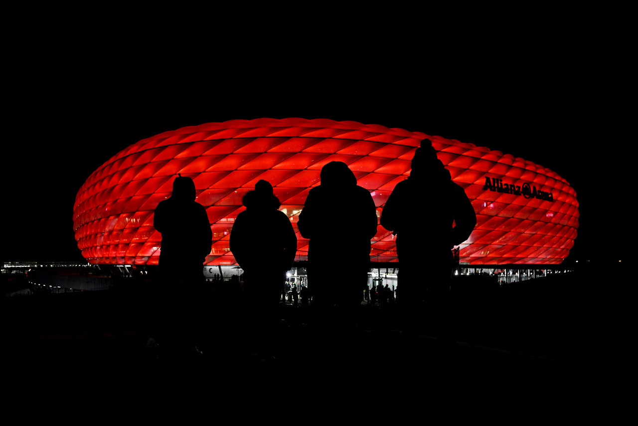 Allianz Arena ahead of Bayern Munich v Celtic 