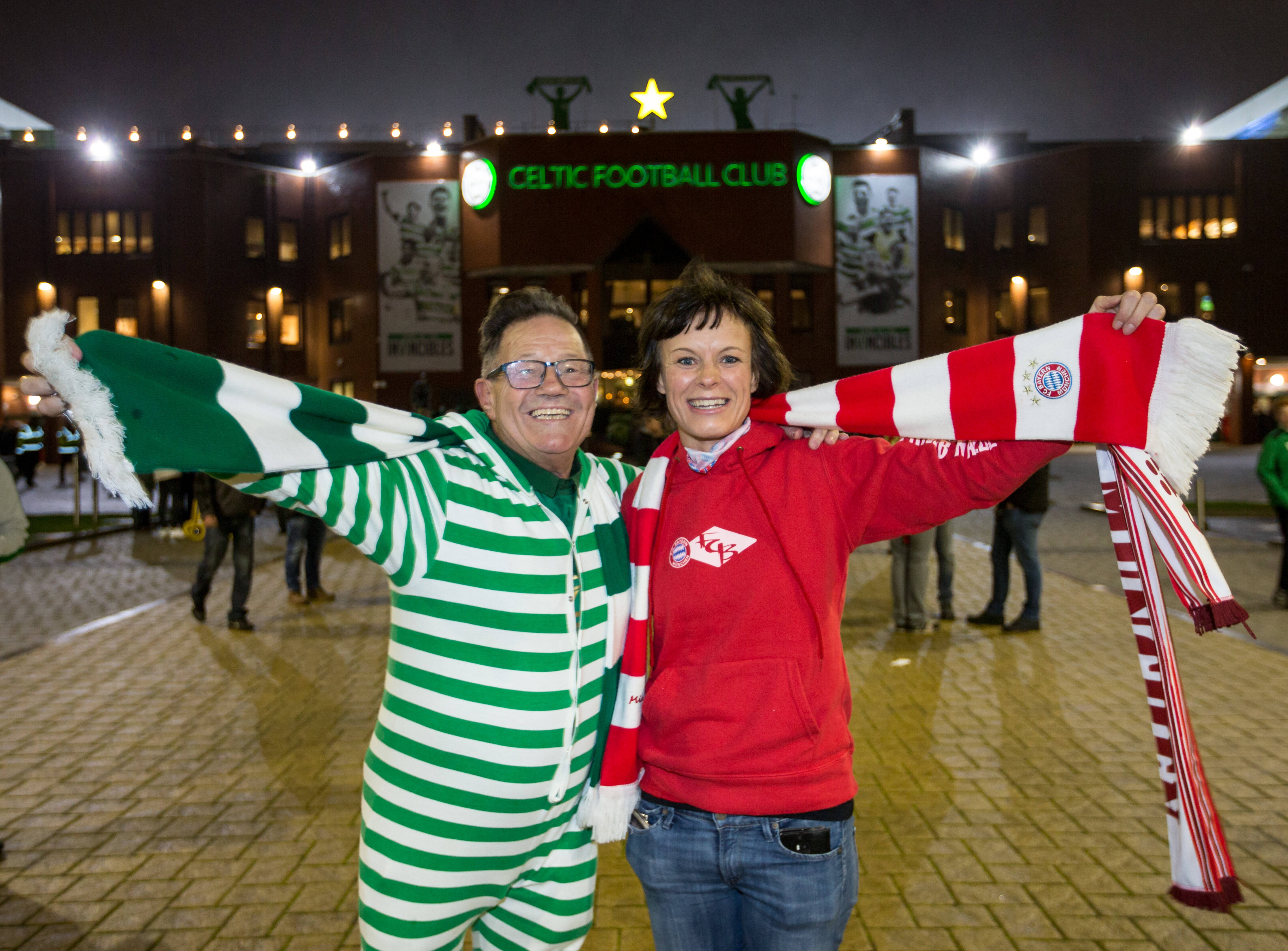 Supporters at Celtic v Bayern Munich, 2017