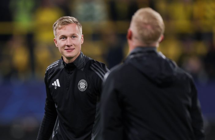 Goalkeeper Viljami Sinisalo of Celtic