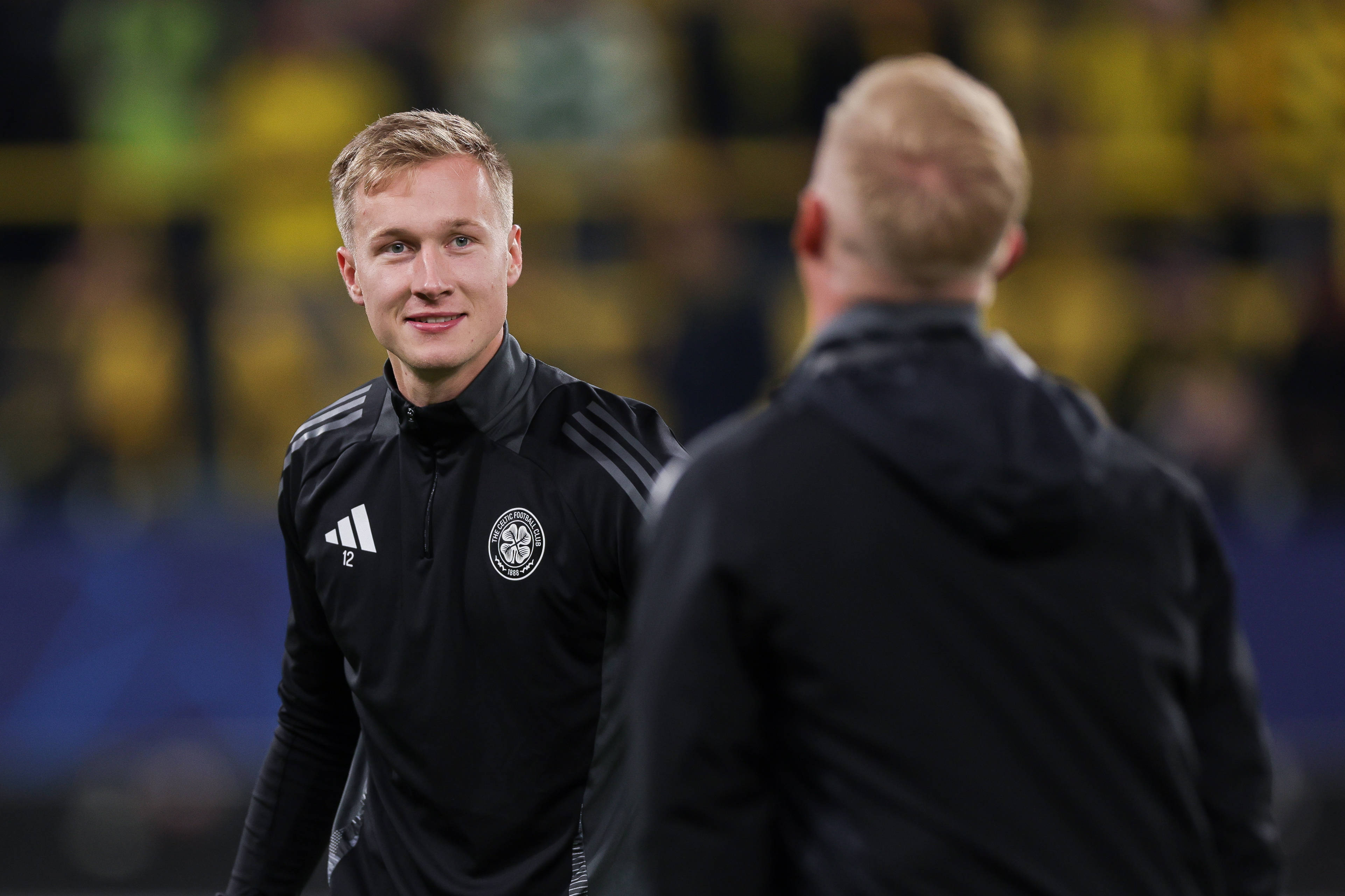 Goalkeeper Viljami Sinisalo of Celtic 