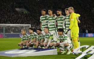 Celtic starting XI Celtic v Bayern Munich