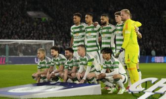 Celtic starting XI Celtic v Bayern Munich