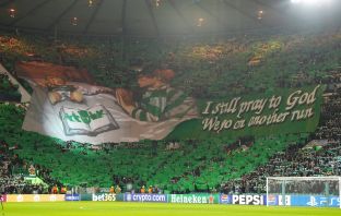 Celtic fans tifo