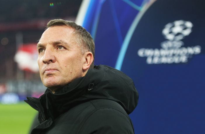 Brendan Rodgers at the Allianz Arena