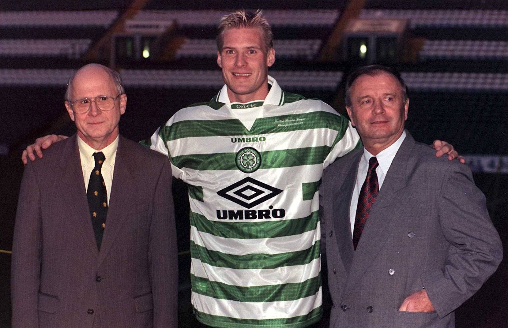 Fergus McCann, Johan Mjällby and Josef Venglos 