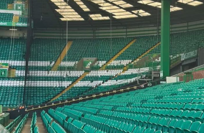 Netting up at Celtic Park