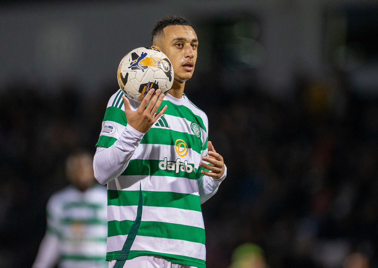 Adam Idah in action.