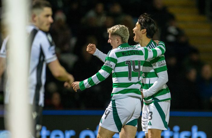 Luke McCowan and Yang celebrate.