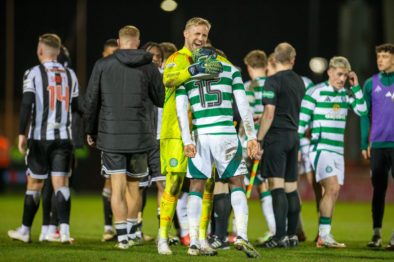 Kasper Schmeichel at full time.