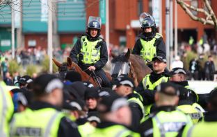 Police at Celtic Park