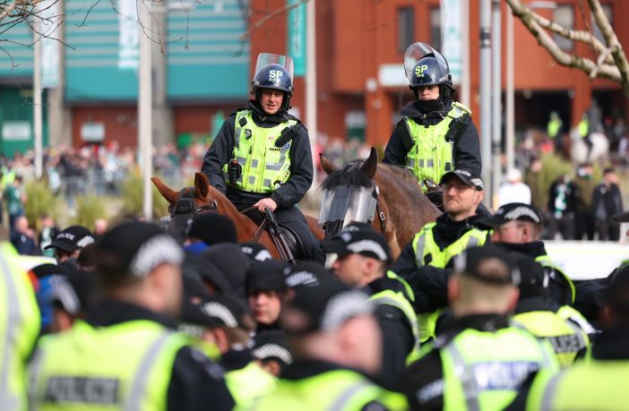 Police at Celtic Park