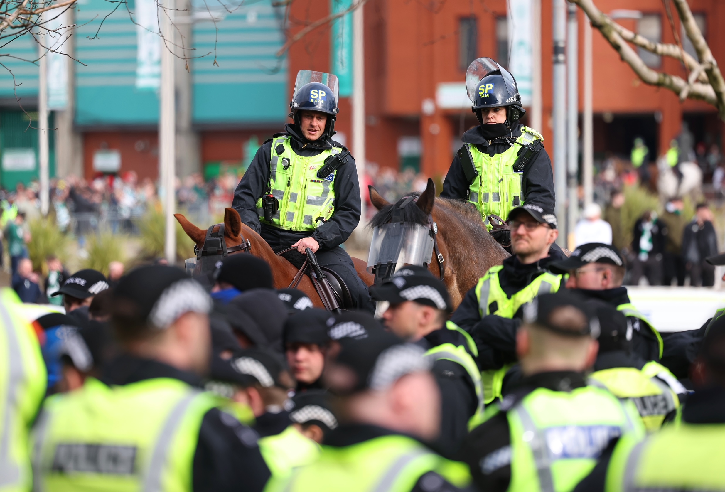 Police at Celtic Park