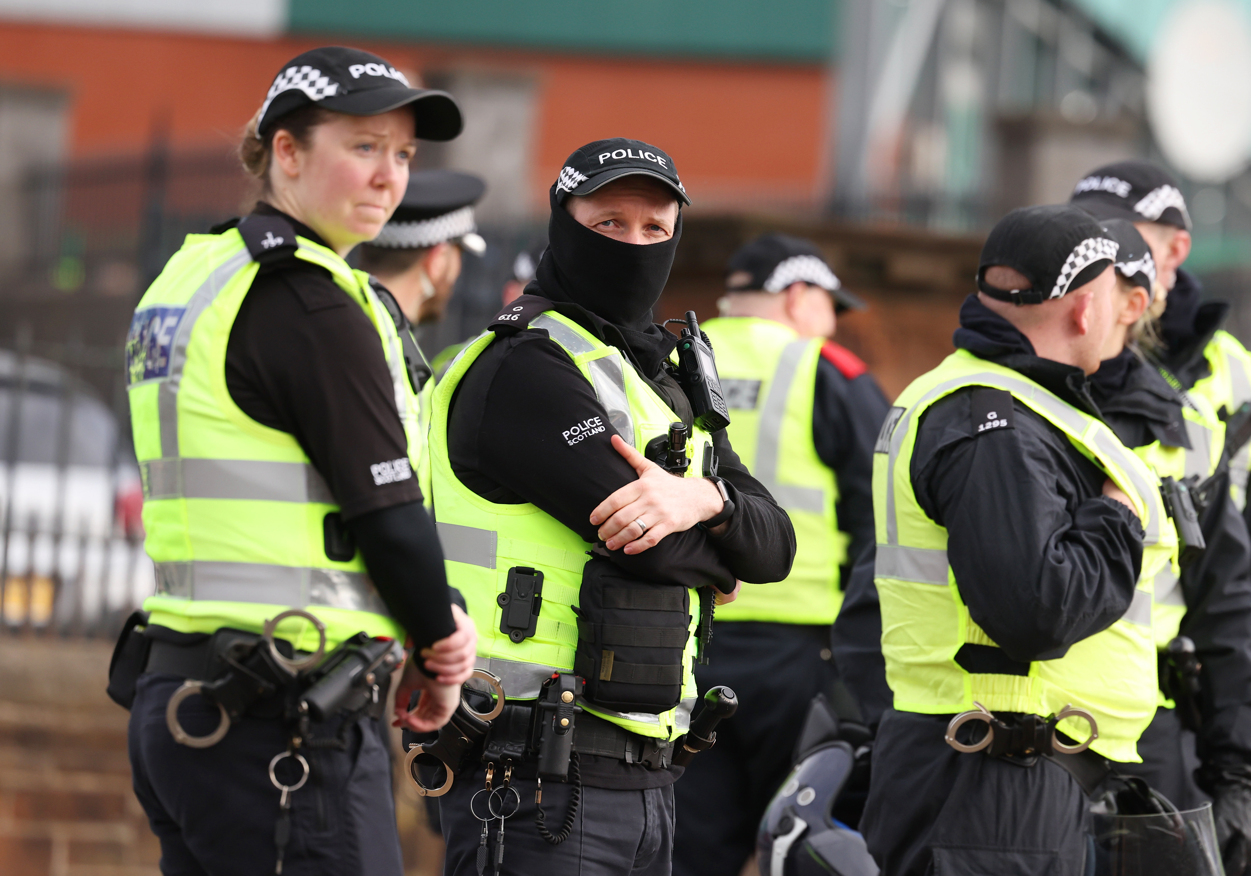 Police at Celtic Park