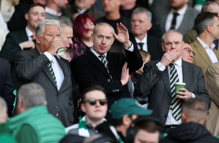 Peter Lawwell, Michael Nicholson and Chris McKay