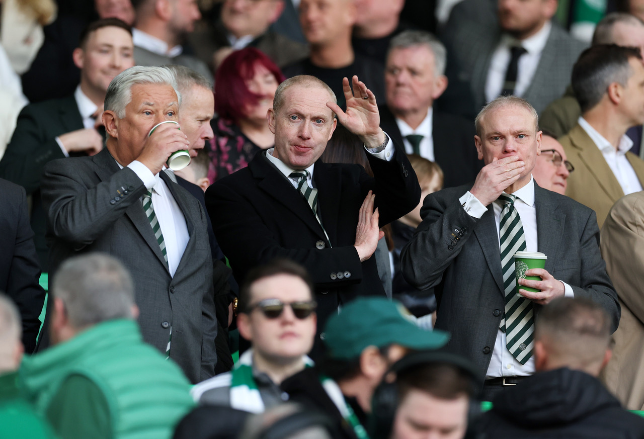 Peter Lawwell, Michael Nicholson and Chris McKay