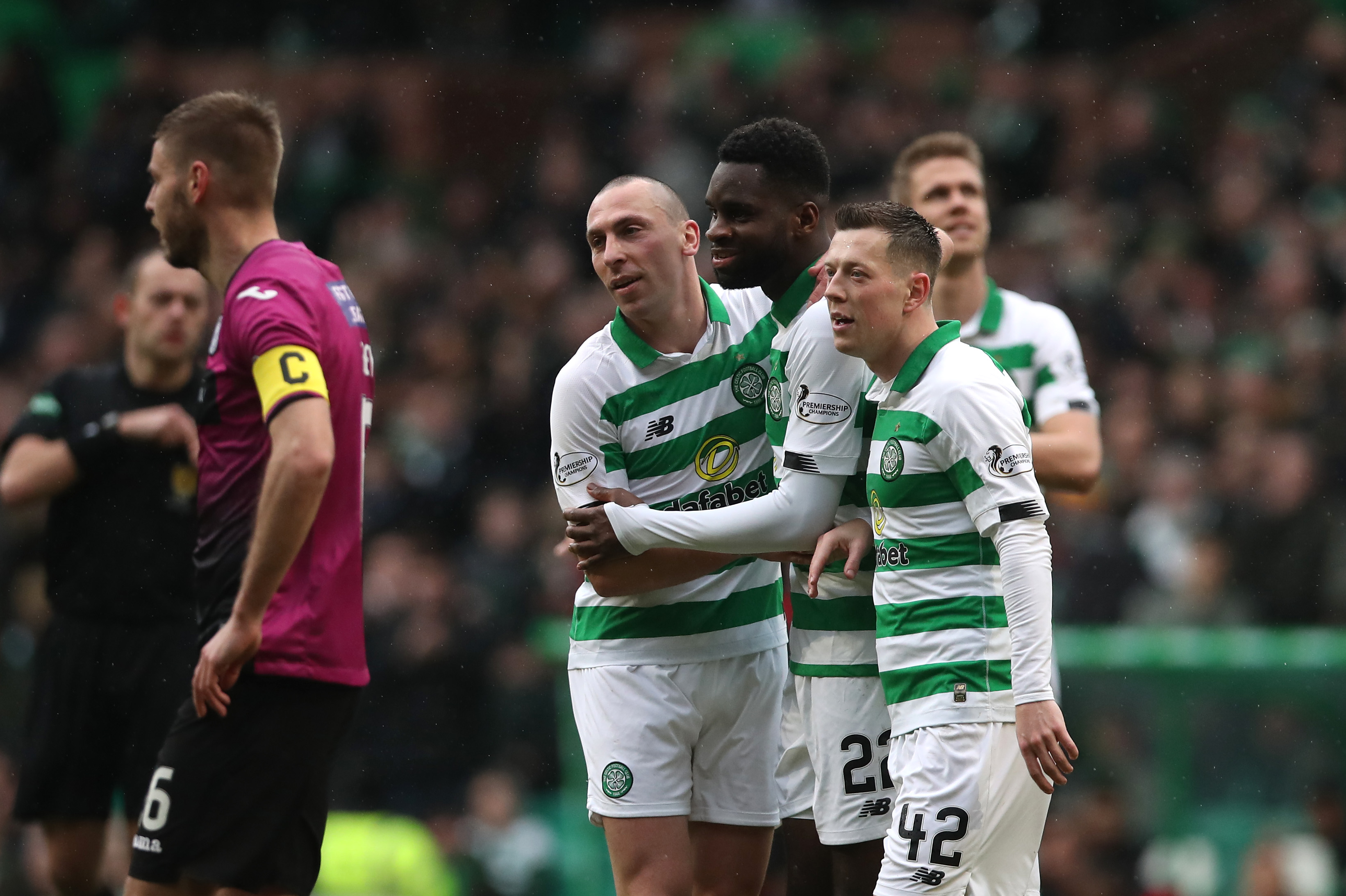 Odsonne Edouard celebrates
