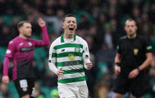 Callum McGregor celebrates
