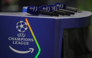UEFA Champions League branded microphones