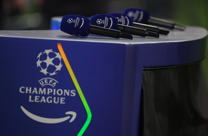 UEFA Champions League branded microphones