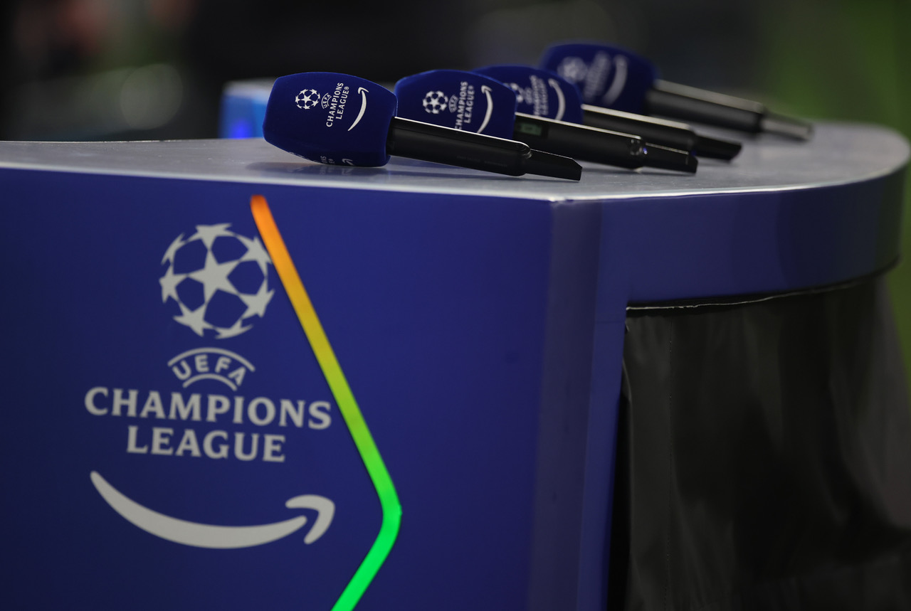UEFA Champions League branded microphones