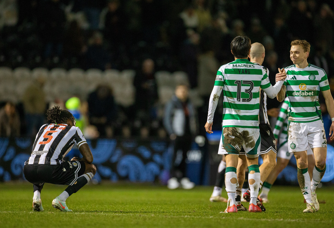 Alistair Johnston congratulates Yang. 