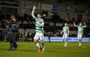 Yang leads the celebrations.