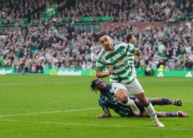 Adam Idah celebrates