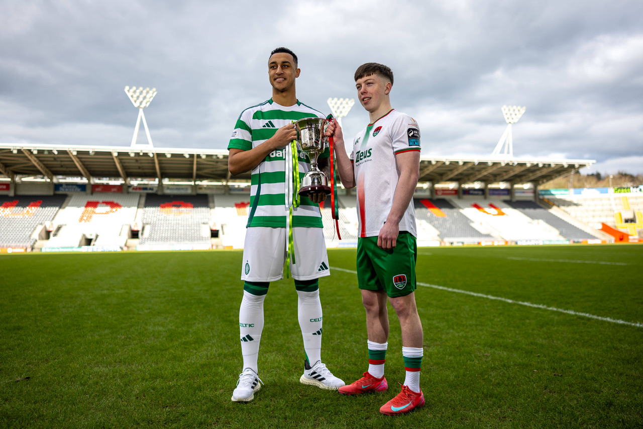Cork hurler Rob Downey and Celtic FC player Adam Idah