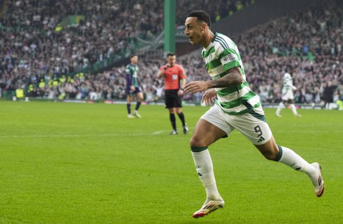 Adam Idah celebrates