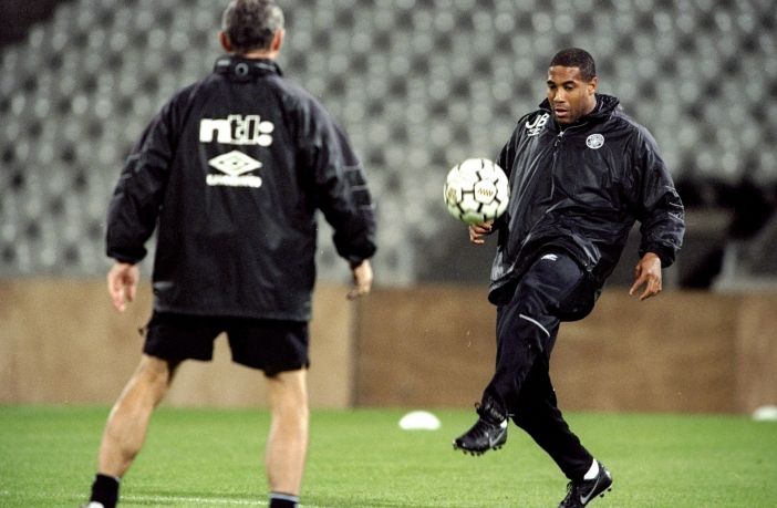 John Barnes during training
