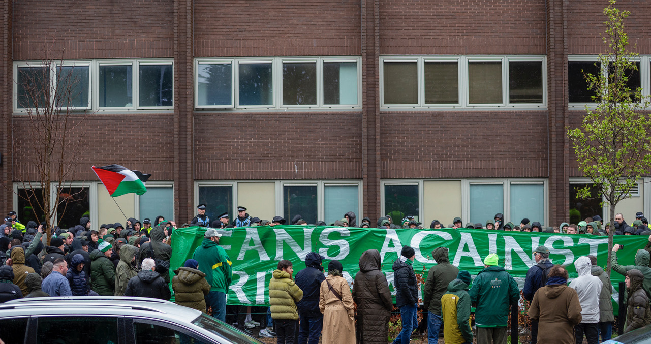 Celtic Fans Against Criminalisation Protest