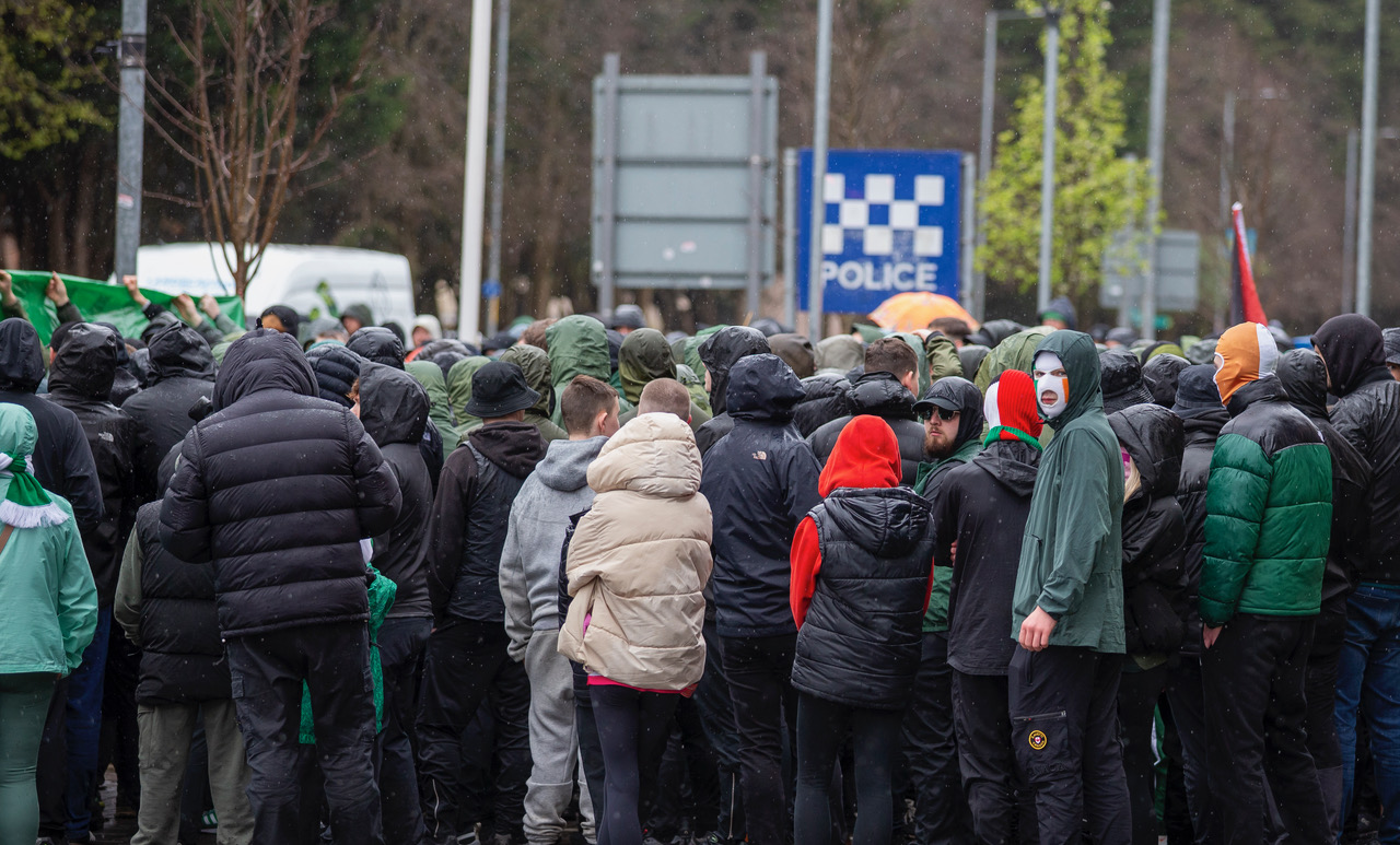 Celtic Fans Against Criminalisation Protest 
