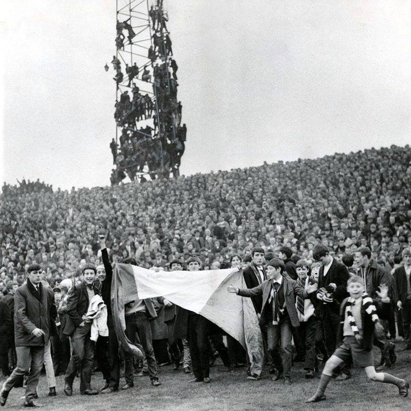 Celtic fans at East End Park in 1968