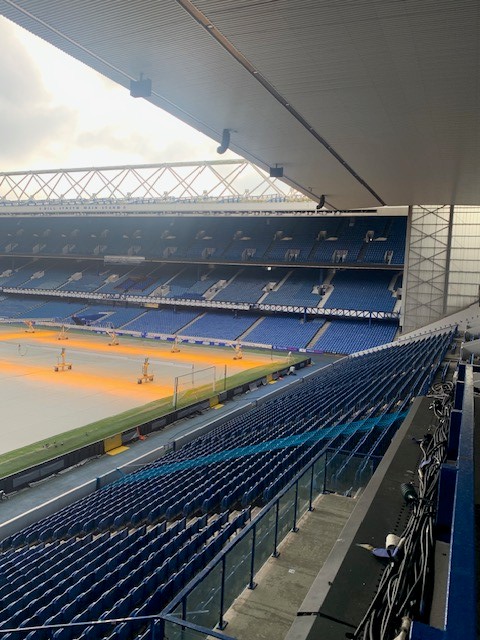 The Celtic end at Ibrox