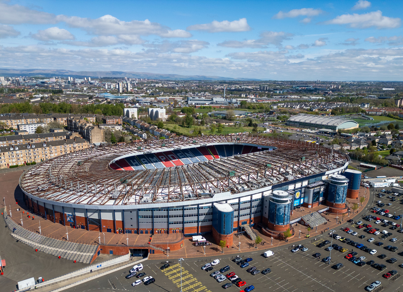 Hampden Park from the sky