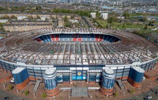 Hampden Park from the sky