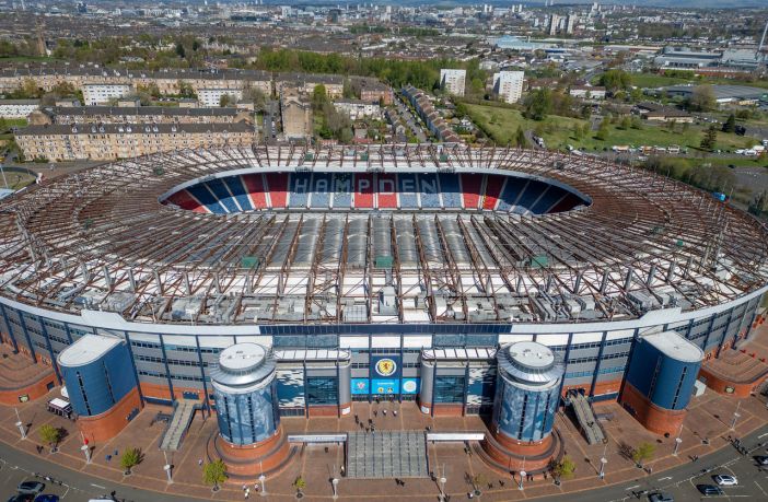 Hampden Park from the sky