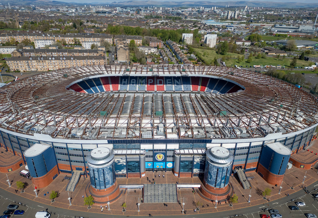 Hampden Park from the sky