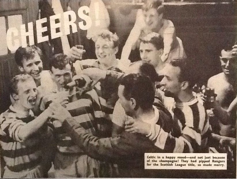 Celtic celebrates the 1966 title win at Fir Park