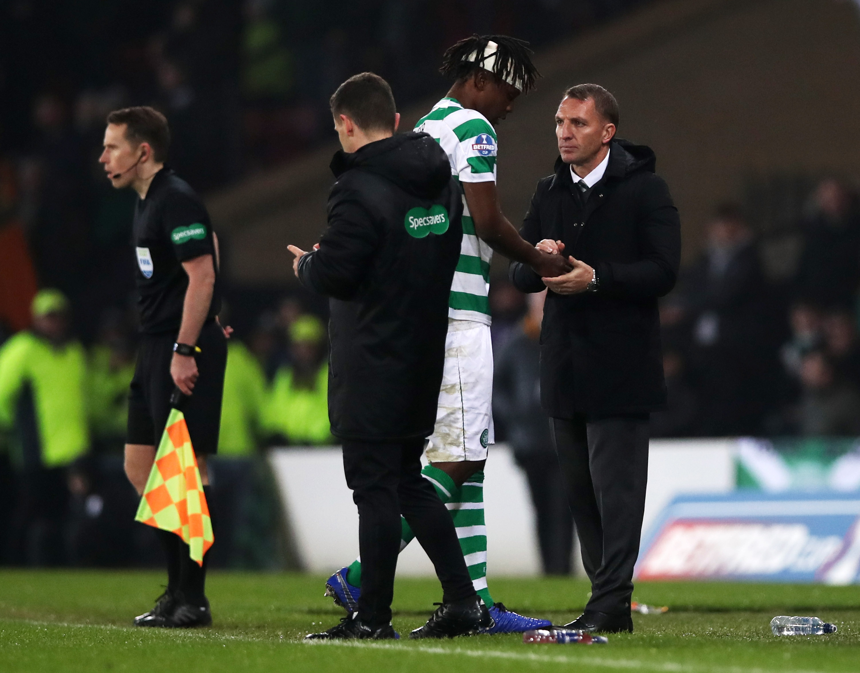 Brendan Rodgers and Dedryck Boyata